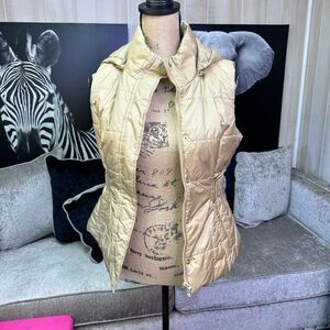 New York and Company Women Size XS Brown Puffer Vest